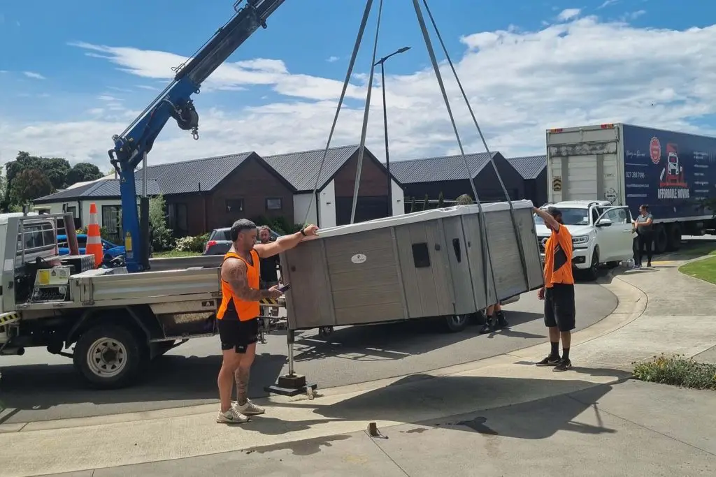 AMS moving a spa pool
